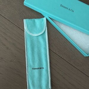Tiffany & Co. Turquoise Pouch and Box Set
